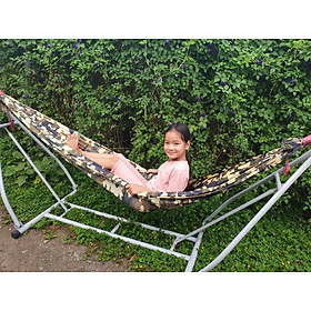 Mua Võng xếp chất lượng cao - Khung sắt dày độ bền cao - Đã bao gồm lưới võng