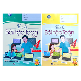 Sách - Combo Vở ô li bài tập toán 4 - quyển 1 + 2 ( cánh diều )