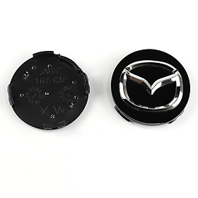 Logo chụp mâm, lazang bánh xe Mazda đường kính 57mm