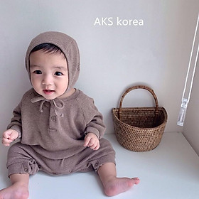 Trẻ Sơ Sinh 1 Phù Hợp Với Bánh Cotton Thoải Mái Mềm Mại Bé Trai Áo Liền Quần Tay Dài Bé Gái Áo Jumpsuit Onesies Quần Áo Với nón Lưỡi Trai - 24M