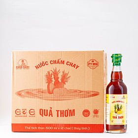 THÙNG 12 CHAI Nước Chấm Chay Cao Cấp Quả Thơm Phan Thiết Mũi Né 500ML