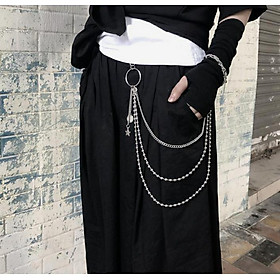 Dây xích đeo quần mix sao tua rua cá tính