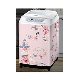 Decal dán máy giặt - tủ lạnh mini HOA HỒNG PHÁP
