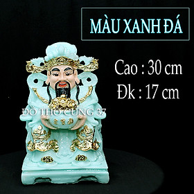Mua   Cao 25 cm   30 cm   TƯỢNG ÔNG THẦN TIỀN -  XANH ĐÁ   COMPOSITE + BỘT ĐÁ