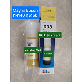 HCM- Mực in tương thích pigment màu vàng (Y) Epson 008 đa năng dành cho EPN M15140 – L15160 – L15150 - hàng nhập khẩu