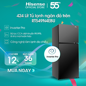 Mua Tủ lạnh Hisense Inverter Pro 424L RT549N4EBU tiết kiệm năng lượng  bảo hành 3 năm - HÀNG CHÍNH HÃNG