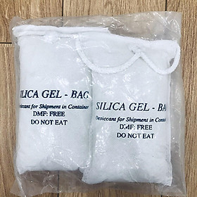 Gói hút ẩm Silicagel loại 500gram (1kg có 2 gói, kích thước 23x14cm, có dây treo)