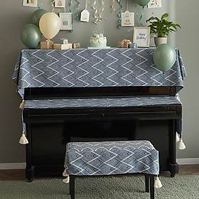 Khăn phủ đàn piano cơ đàn piano điện tử 88 phím phong cách Châu Âu cổ điển sang trọng trang trí giáng sinh noel Tết - HÀNG CHÍNH HÃNG