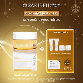 Kem dưỡng ẩm, làm sáng mịn và phục hồi da Sakirei NMN Revitalize Cream 50g