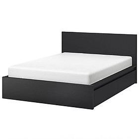 [Miễn phí vận chuyển & lắp đặt] Giường ngủ cao cấp gỗ công nghiệp thiết kế hiện đại tích hợp 2 hộc kéo thông minh Ohaha - GC005 - Màu Đen