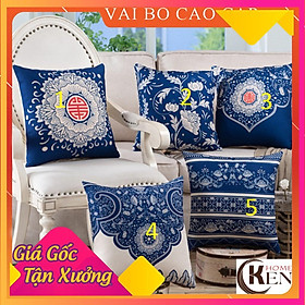 Mua Gối Tựa Lưng | Gối Tựa Sofa  Gối Vuông Trang Trí In Hoạt Tiết Hoa Lá Hiện Đại Kích Thước 45x45cm