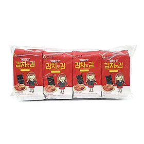 ( Hương vị Hàn) OURHOME Rong biển vị kim chi (4g x 8 gói)