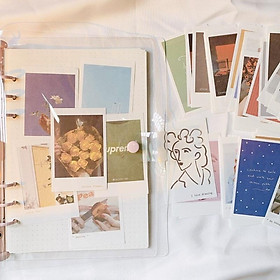 Set 50 Tấm Hình in Kiểu Polaroid style Aesthetic - Ảnh in Sẵn Trang Trí Sổ Bullet Journal / Tường