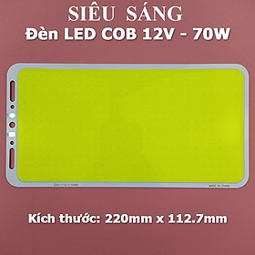 Bảng đèn Led COB công suất 70W siêu sáng 12V - 14V Module Led Panel dùng làm đèn pha đèn cẳm trại đèn chiếu o to