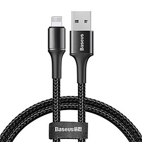 Mua Cáp Sạc Nhanh Siêu Bên Baseus Halo Data Cho iPhone 2.4A  - Hỗ Trợ Truyền Tải Dữ Liệu 480Mbps - Tích Hợp Đèn Led - Hàng Chính Hãng