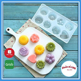 Mua Khay làm đá  làm thạch dẻo 8 viên NHỰA VIỆT NHẬT nhiều hình cute (MS: 6921) - 01236 Buôn rẻ