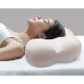 Cloud-Shape Pillow Contour Sleep Memory Foam for Infant Neck Pain White