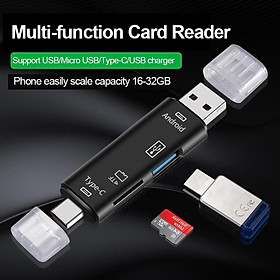 Đầu Đọc Thẻ Nhớ SD USB 2.0 5 Trong 1 Type c/Micro/TF/OTG/USB 2.0 Cho Laptop/Android/IOS