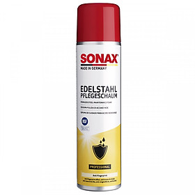 Chai Xịt Bọt Làm Sạch Và Bảo Vệ Kim Loại Sonax Stainless Steel Maintenance Foam 470300 (400ml)