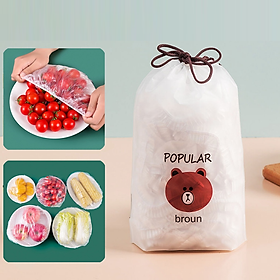 Mua Túi Màng bọc thực phẩm JYoohome chất liệu PE co giãn có chun siêu dai  Túi gấu bọc đồ ăn thực phẩm có thể tái sử đụng - Hàng chính hãng