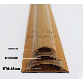 Mua Nẹp sàn bán nguyệt họa tiết vân gỗ D70(70mm)