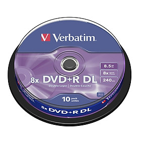 Mua Verbatim  DVD+R DL 8.5GB 8X 10pk Spindle (  43666)- Hàng Chính Hãng