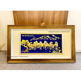 Mua Tranh ngựa mã đáo thành công dát vàng MT Gold Art- Hàng chính hãng  trang trí nhà cửa  quà tặng sếp  đối tác  khách hàng.