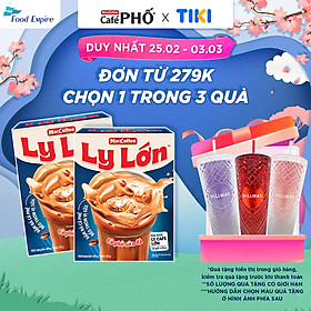 Combo 2 hộp Cà phê Ly Lớn - Maccoffee hộp 10 gói x 26g