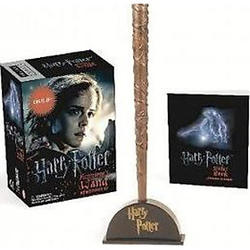 Sách - Harry Potter Hermione's Wand with Sticker Kit : Lights Up! by Running Press (US edition, paperback)