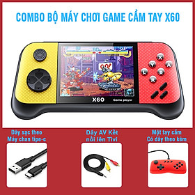 Mua Máy Chơi Game Cầm Tay Vinetteam X60 Màn Hình 3.5 Inch Bộ Điều Khiển Chơi Game 4843 Trò Chơi Cổ Điển Hỗ Trợ Chơi Cho Tivi 2 Người Chơi - Hàng Chính Hãng