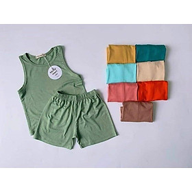 Bộ ba lỗ Minky Mom thun lạnh SIZE ĐẠI từ 18kg->27kg mềm mịn mát cho bé trai bé gái