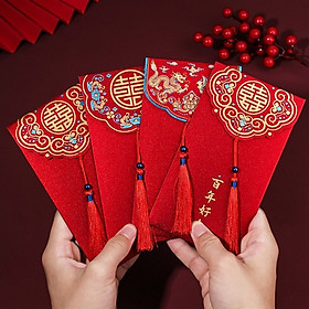 Set 20 bao lì xì hoạ tiết Á Đông chúc tết đủ đầy kiểu dáng retro độc lạ, giấy kraft dày dặn xịn