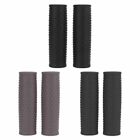 2PCS Scooter Cao su tay cầm Grip Cover Nonslip Tay cầm cao su Grips cho Xiaomi M365/Pro Series xe tay ga điện Color: Black