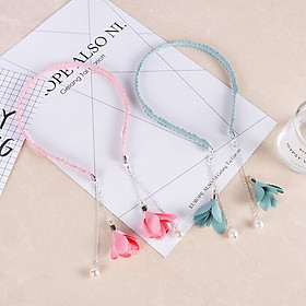 Cài tóc kết hợp bông tai tòng teng dễ thương 2in1