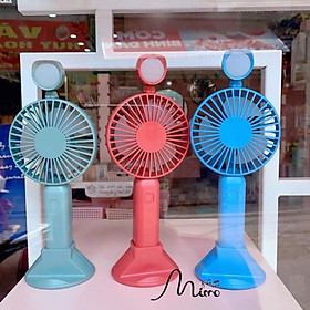 Mua Quạt tích điện cầm tay mini quạt sạc điện cầm tay kèm đèn Lamplight Fan siêu mát siêu đẹp
