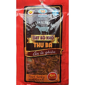 10 gói Bò khô Thu Ba 35g loại sợi dai ngon, thực phẩm ăn vặt