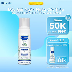 Dầu Gội hỗ trợ điều trị Cứt Trâu Mustela (150ml)