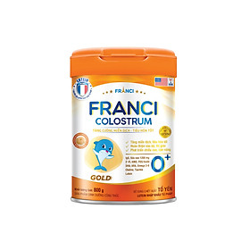 Sữa công thức FRANCI COLOSTRUM GOLD 0+ lon 800g Tăng cường miễn dịch đề