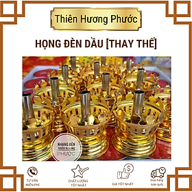 Họng đèn dầu màu vàng đồng dùng thay thế có đường kính 3,6cm đẹp [hàng chuẩn]