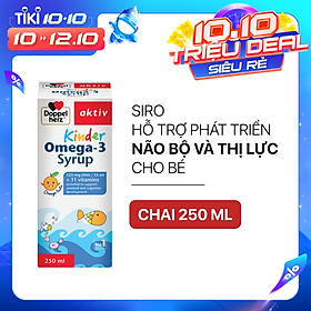 Siro hỗ trợ phát triển não bộ và thị lực cho bé Doppelherz Aktiv Kinder