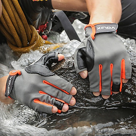 Half Finger Gloves Breathable Wear Resistant for Hunting Downhill hooting S