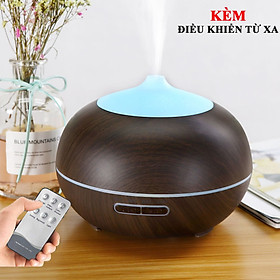 Máy Xông Tinh Dầu Vân Gỗ Cao Cấp Dung Tích 500ML Chuyên Dụng Cho Phòng Lớn
