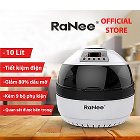 Nồi Chiên Chân Không Điện Tử Ranee RN-AF10LH (10L) kèm bộ phụ kiện 9 món - Hàng chính hãng