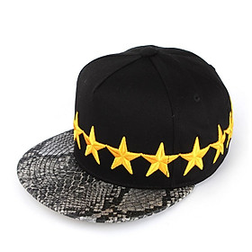 Hình ảnh PREMI3R Mũ Snapback Nón Hiphop BOTTOM STAR màu vàng kim Mũ lưỡi trai phong cách hàn quốc nón thương hiệu chính hãng