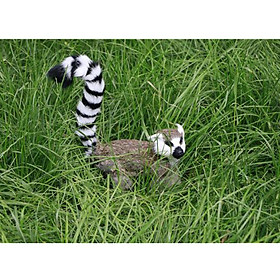 13'' Lemur Model Wild Animals Figure Outdoor Home Garden Lawn Decor Kids Toy