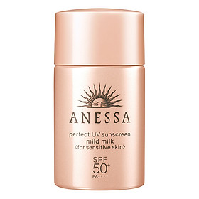 Sữa Chống Nắng Dịu Nhẹ Cho Da Nhạy Cảm Anessa Perfect UV Sunscreen Mild Milk 14707 (20ml)