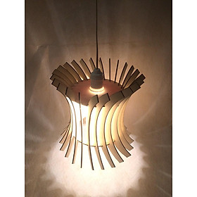 Đèn Gỗ DIY 057 thả trần decor trang trí