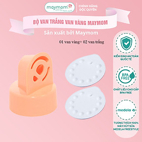 Bộ Van Trắng Van Vàng Maymom Dùng Cho Máy Hút Sữa Medela Pump, Harmony, Swing, Mini Electric, Symphony