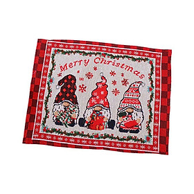 Merry Christmas Placemats for Dining Table for Cafe Xmas Party Kitchen