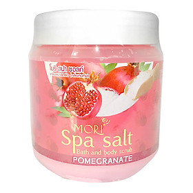Muối Tắm Spa Mori Quả Lựu Mori Spa Salt - Pomegranate (700ml)